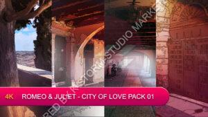 Romeo & Juliet from the City of Love pack 1 VN Backgrounds cover
