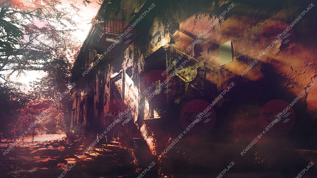 Horror Backgrounds Pack forgotten_building_1 - prev