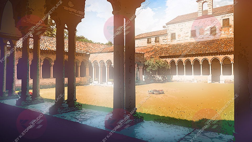 Medieval Fantasy 03 Abbey Kiosk - K Storm Studio Background prev