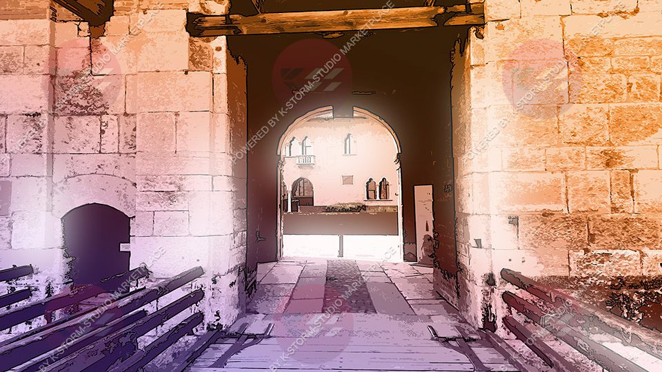 Medieval Fantasy 03 Castle Gate - K Storm Studio Background prev