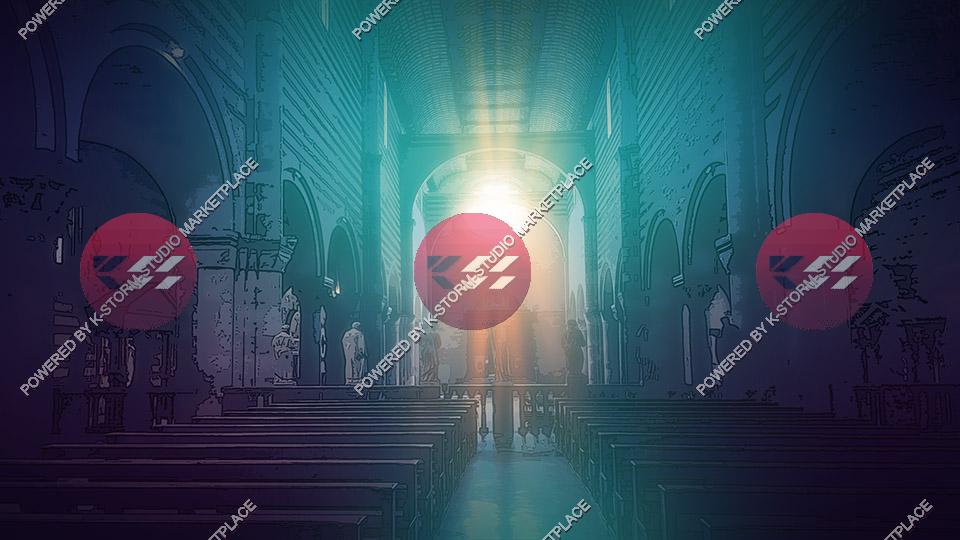 Medieval Fantasy Abbey 01 - K Storm Studio Background