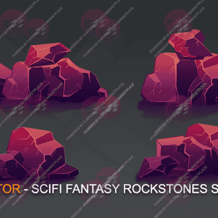 vector scifi rockstone pack 01 - by K Storm Studio