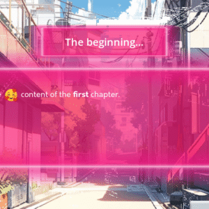 pink chapter UI for k-engine game engine