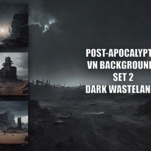 post apocalyptic dark wastelands visual novel backgrounds by K Storm Studio