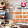 modern japanese living rooms visual novel backgrounds - by k storm studio