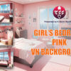 girl bedrooms pink n white for visual novels - by k storm studio