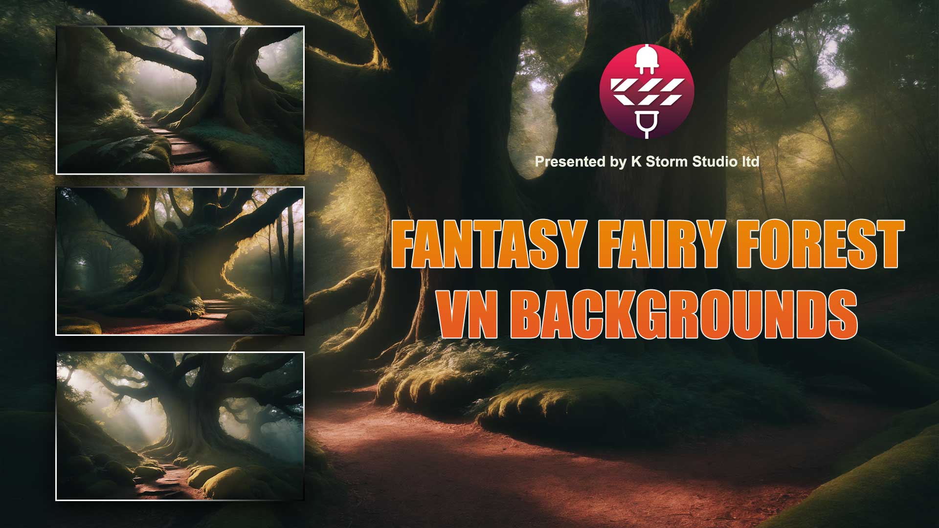 Fantasy Fairy Forest Visual Novel Background