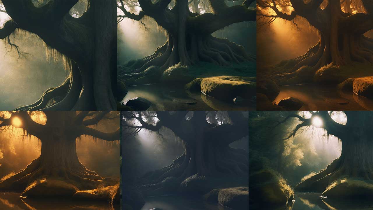 Fantasy forest Pond Path visual novel background by k Storm Studio showcase 2