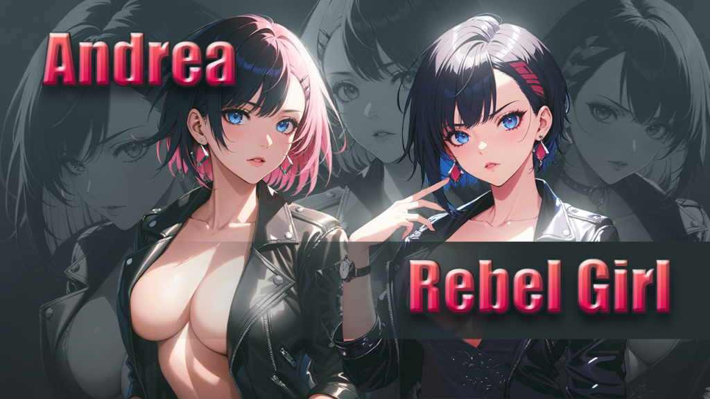 Andrea the rebel girl visual novel actor series by K Storm Studio