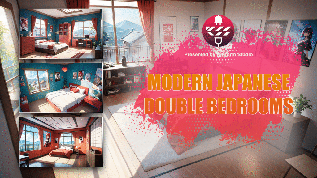 Cover Showcase - Japanese double bedrooms VN backgrounds by K Storm Studio