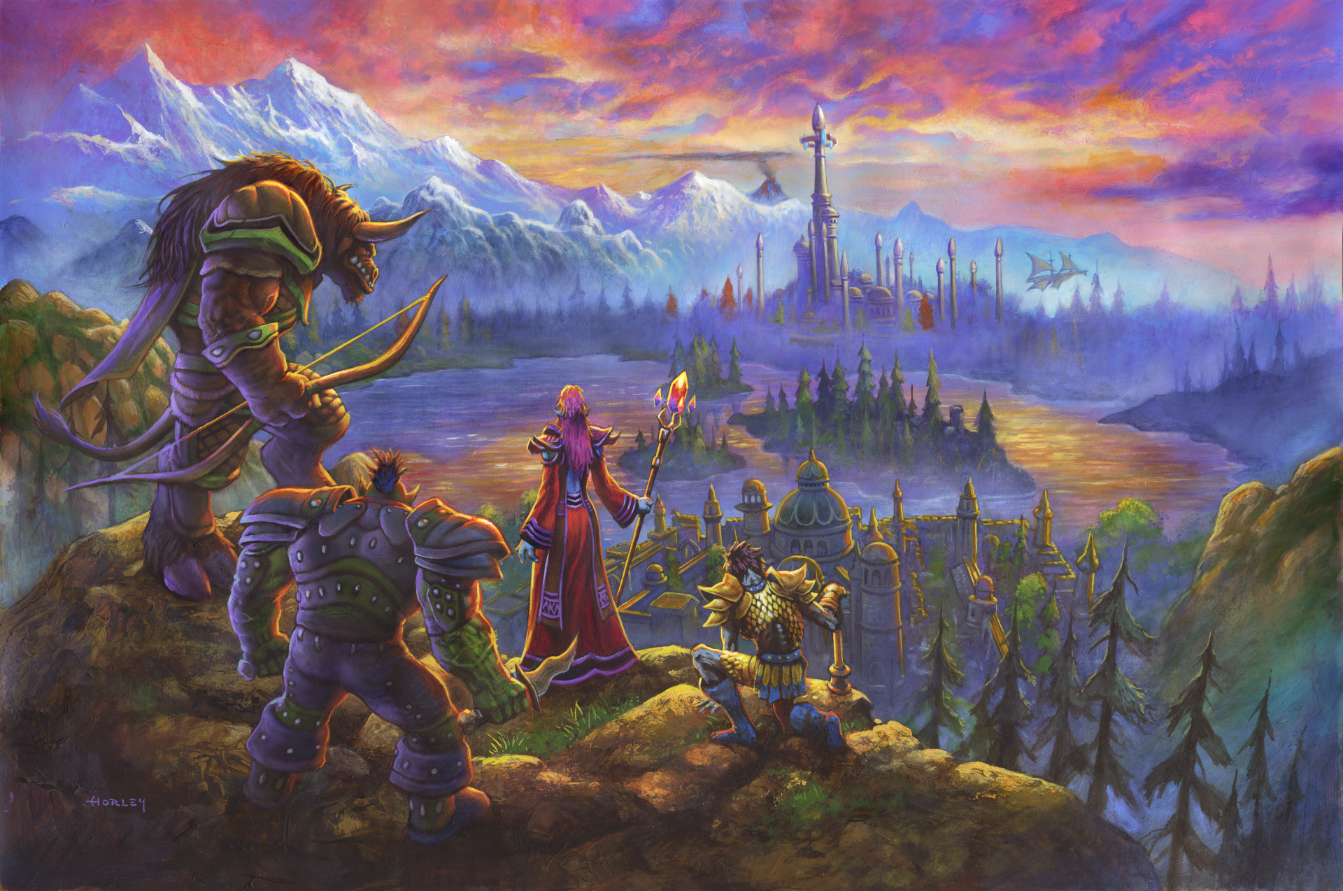 World of Warcraft Forever key art featuring Horde characters in the Eastern Kingdoms
